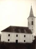 Az evangélikus templom az 1900-as évek első felében.